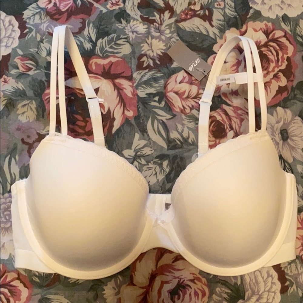🌼NEW! Aerie White Hannah Demi Bra🌼